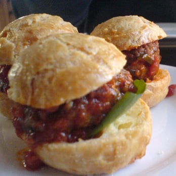 Quinn's - meatball sliders. a little larger than golf balls - New American Near Me - Seattle, Washington