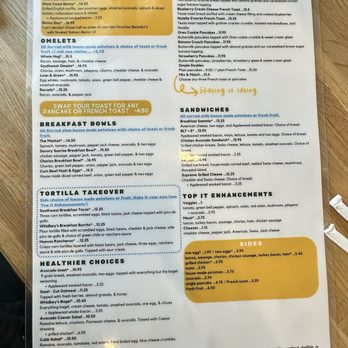Whidbey's A Daytime Eatery - Menu - Breakfast & Brunch Near Me - Enterprise, Nevada