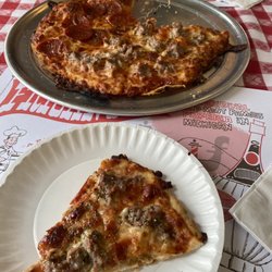 Fricano's Pizza Tavern - Half pepperoni, half sausage