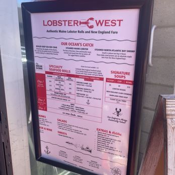 Lobster West - Menu - Seafood Near Me - Coronado, California