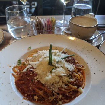 Pranzi - Bolognese ($21) - 3.5 stars, the pasta was quite soft, but the meat sauce tasty. Sun dinner 2023-05-07 - Italian Near Me - San Carlos, California Pranzi - Bolognese ($21) - 3.5 stars, the pasta was quite soft, but the meat sauce tasty. Sun dinner 2023-05-07 - Italian Near Me - San Carlos, California