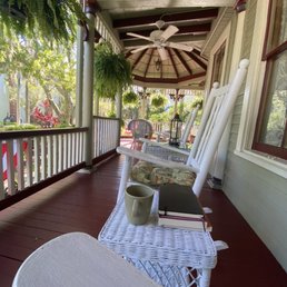 Front porch. Peace and quiet all day.
