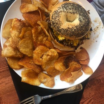 Avenue Brunch House - Shaved steak sandwich with house chips (homemade) - Breakfast & Brunch Near Me - Dearborn, Michigan