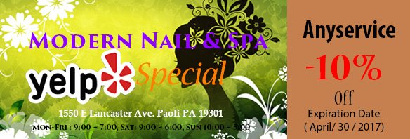 MODERN NAIL & SPA - 28 Reviews - Nail Salons - 1550 E Lancaster Ave