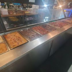 Richards Cafe - Food is served cafeteria style, with a main and 2 sides. Cornbread and drink extra.