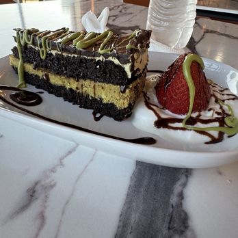Balqees Coffee - Dubai chocolate cheesecake. This was decadent! Great choice if you have a sweet tooth. - Coffee & Tea Near Me - Mansfield, Texas
