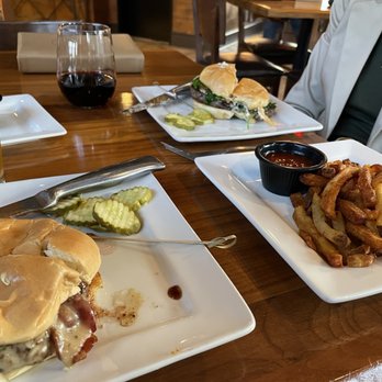 BRU Burger Bar-Westerville - Bourbon Burger and Stilton Bleu Cheese burger - Burgers Near Me - Westerville, Ohio