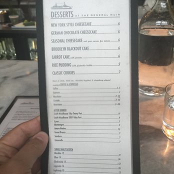 The General Muir - Desserts Menu - Delis Near Me - Atlanta, Georgia