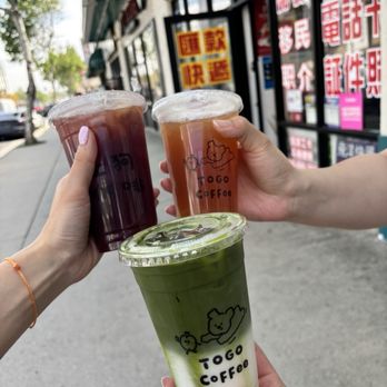 Togo Coffee - Kyoho Grape Lemon Tea, Pear and Matcha, Pear Jasmine Tea - Coffee & Tea Near Me - San Gabriel, California Togo Coffee - Kyoho Grape Lemon Tea, Pear and Matcha, Pear Jasmine Tea - Coffee & Tea Near Me - San Gabriel, California