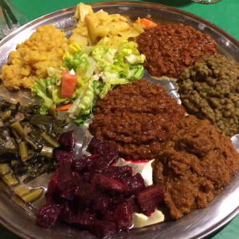 Tabor Ethiopian Restaurant - The 9 veggie plate-- sooo good. - Ethiopian Near Me - Baltimore, Maryland