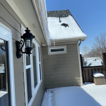 HomeCraft Gutter Protection - Icicles hanging on the back of my house. - Gutter Services Near Me - Englewood, Colorado HomeCraft Gutter Protection - Icicles hanging on the back of my house. - Gutter Services Near Me - Englewood, Colorado