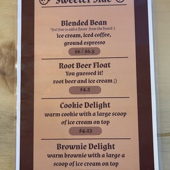 Righteous Grounds Coffee Roasters - Little menu on the counter. Look for it - Coffee Roasteries Near Me - Lexington, South Carolina