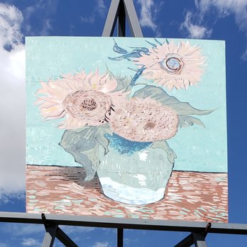 World's Largest Easel - Faded imitation Van Gogh painting - Landmarks & Historical Buildings Near Me - Goodland, Kansas World's Largest Easel - Faded imitation Van Gogh painting - Landmarks & Historical Buildings Near Me - Goodland, Kansas