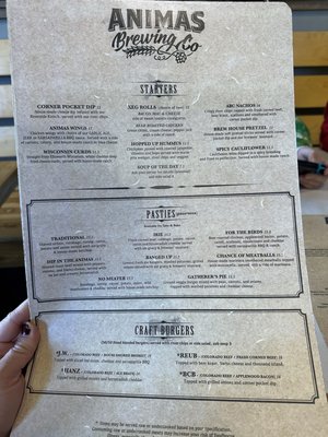 Menu photo 8 Animas Brewing Company Durango, CO Menu photo 8 Animas Brewing Company Durango, CO