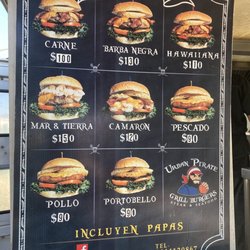 Urban Pirate - Urban Burgers delicious menu.