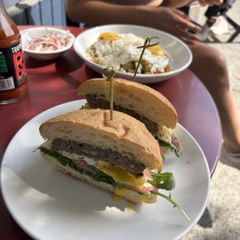 Peloton - Meaty breakfast sandwich - Bike Repair/Maintenance Near Me - Seattle, Washington