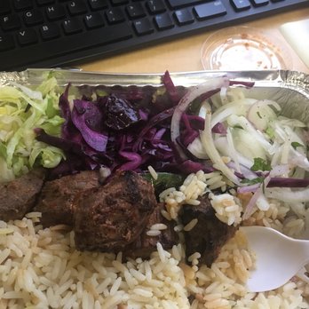 Kestane Kebab - Lamb lunch special. Was hoping for red onions but this is great. - Turkish Near Me - Brooklyn, New York