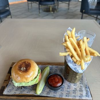 Gigi's - Smashburger with fries - Seafood Near Me - Montauk, New York Gigi's - Smashburger with fries - Seafood Near Me - Montauk, New York