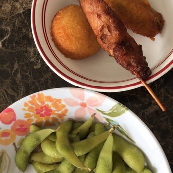 Summer Palace - Edamame, Chicken on Stick, Chinese donut, Chicken Wings (not the full portion, this is just part of my dinner) - Chinese Near Me - Orlando, Florida Summer Palace - Edamame, Chicken on Stick, Chinese donut, Chicken Wings (not the full portion, this is just part of my dinner) - Chinese Near Me - Orlando, Florida