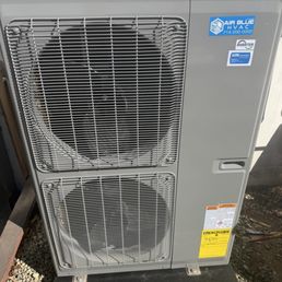 Air Blue system looks so nice compared to our older unit and it is so quiet as well.