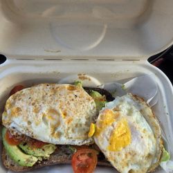 The Brown Owl Cafe - Avocado toast with eggs