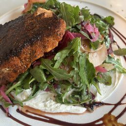 Beet Salad with blackened salmon Beet Salad with blackened salmon