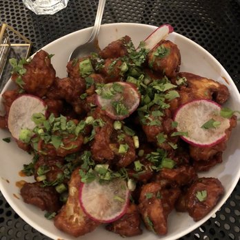 Ghee Indian Kitchen - Crispy Cauliflower app - Indian Near Me - Miami, Florida Ghee Indian Kitchen - Crispy Cauliflower app - Indian Near Me - Miami, Florida