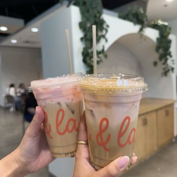 Lion and Lamb Coffee Roasters - Iced salted toffee w/ strawberry foam - Coffee Roasteries Near Me - Fullerton, California Lion and Lamb Coffee Roasters - Iced salted toffee w/ strawberry foam - Coffee Roasteries Near Me - Fullerton, California