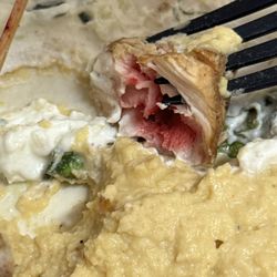 Go Greek - Red from the raw chicken