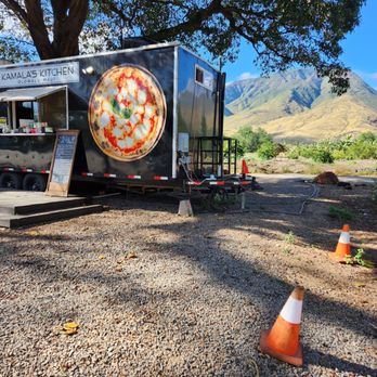 Kamala's Kitchen - View of the food truck from the parking lot. - Pizza Near Me