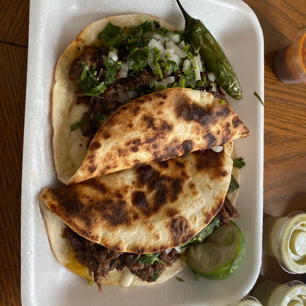 Barbacoa gringas tacos Barbacoa gringas tacos