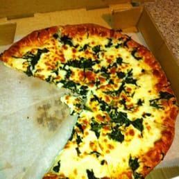 Spinach Alfredo Pizza