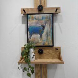 Candi The Barber - Artwork by Candice Holtzclaw 'Blue Lamb'