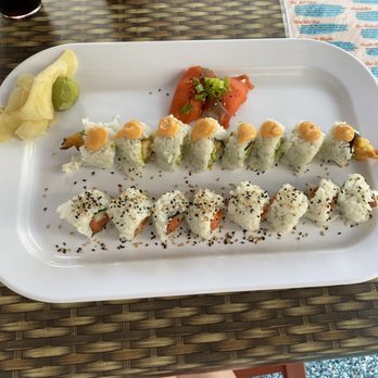 The Slippery Mermaid - Philadelphia roll, shrimp tempura roll, smoked salmon nigiri - Sushi Bars Near Me - Sewickley, Pennsylvania The Slippery Mermaid - Philadelphia roll, shrimp tempura roll, smoked salmon nigiri - Sushi Bars Near Me - Sewickley, Pennsylvania