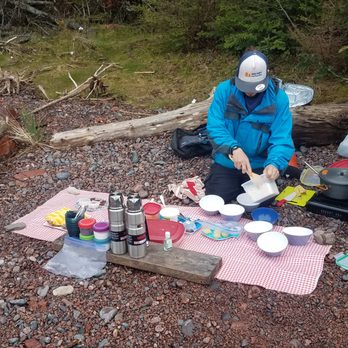 NovaShores Adventures - Guide Damien cooking our picnic lunch break while we toured the beach - Rafting/Kayaking Near Me - Cumberland, Nova Scotia NovaShores Adventures - Guide Damien cooking our picnic lunch break while we toured the beach - Rafting/Kayaking Near Me - Cumberland, Nova Scotia