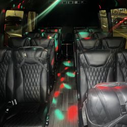 Sleek Shuttle Service - Luxury light show