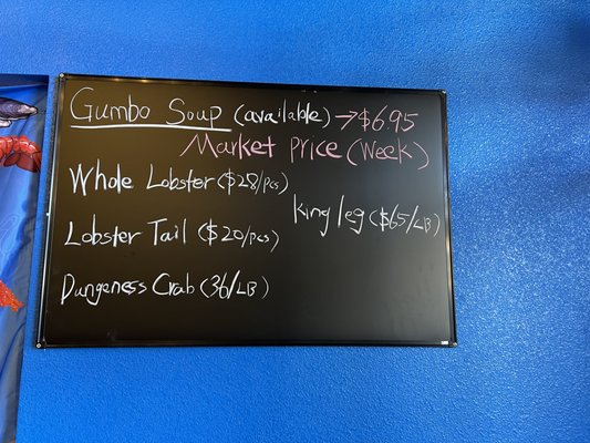Menu photo 2 Cajun Crack’n Sunrise Manor, NV