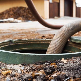 Rise Plumbing Systems - A septic truck's hose is in a manhole, with the hose coiled on the ground nearby. The surrounding dirt is littered with falle... - Plumbing Near Me Rise Plumbing Systems - A septic truck's hose is in a manhole, with the hose coiled on the ground nearby. The surrounding dirt is littered with falle... - Plumbing Near Me