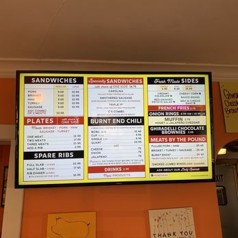Woodyard Bar-B-Que - Menu. - Barbeque Near Me - Kansas City, Kansas