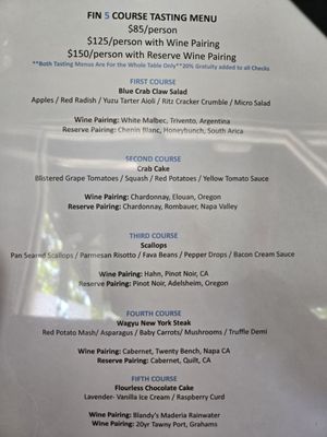 Menu photo 5 Fin Seafood Newport News, VA