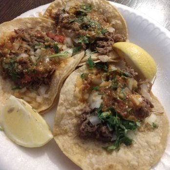 Panchitos Taqueria #2 - Shredded beef tacos  mmmm hmmm so tasty! - Mexican Near Me - Madera Ranchos, California