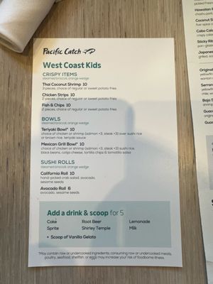 Menu photo 6 Pacific Catch Santa Monica, CA