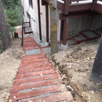ER Yard Clean Up & Yard Maintenance - Completed stairs with gravel - Landscaping Near Me - Twin Peaks, California ER Yard Clean Up & Yard Maintenance - Completed stairs with gravel - Landscaping Near Me - Twin Peaks, California