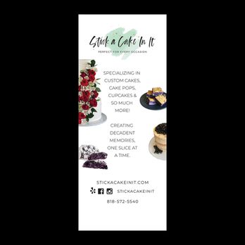 SFSG Creative - PopUp Banner design and print for Stick A Cake In It - Printing Services Near Me - San Antonio, Texas SFSG Creative - PopUp Banner design and print for Stick A Cake In It - Printing Services Near Me - San Antonio, Texas