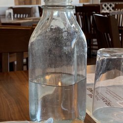 Turning Point of Brick - Water jug and glassware very dirty -- my glass of water smelled like wet dog