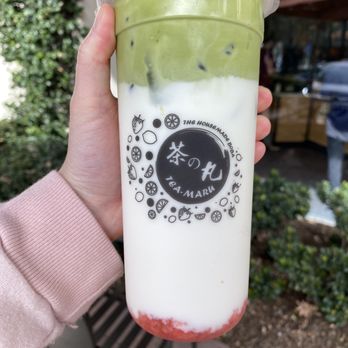 Tea Maru - Strawberry Fluffy Matcha - Bubble Tea Near Me - Irvine, California Tea Maru - Strawberry Fluffy Matcha - Bubble Tea Near Me - Irvine, California