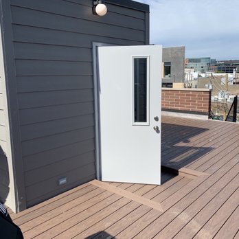 Unique Deck Builders - Rooftop with Dekorators Composite Decking. - Decks & Railing Near Me - Highland Park, Illinois