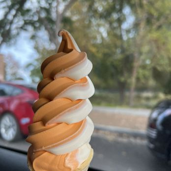 Meadowlark Dairy - Pumpkin Spice & Vanilla Swirl Ice Cream - Ice Cream & Frozen Yogurt Near Me - Pleasanton, California