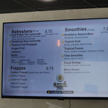 Qahwa Time - Menu 1/3 - Coffee & Tea Near Me - Berkeley, California