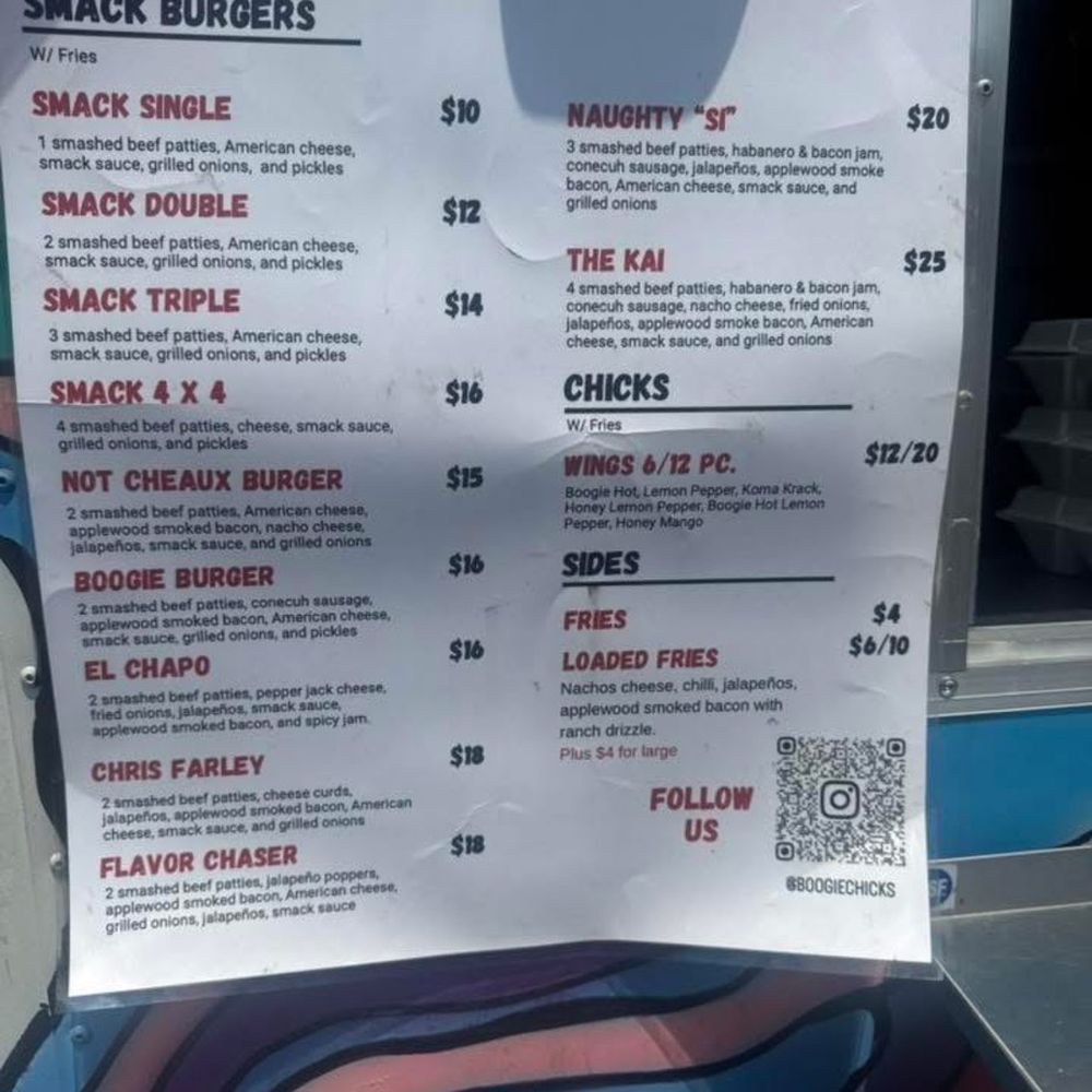 Boogie Chicks - Menu - Food Trucks Near Me - Mobile, Alabama Boogie Chicks - Menu - Food Trucks Near Me - Mobile, Alabama